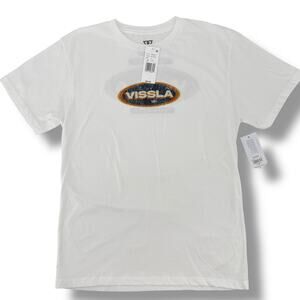 Vissla Logo Crew Neck T Shirt Big Boys Size XL Front Back Print